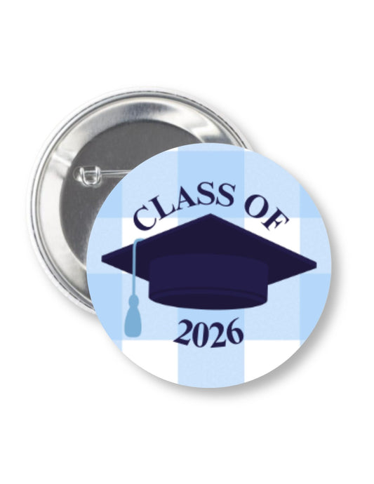 Class of 2026 Button Pin 2.25"