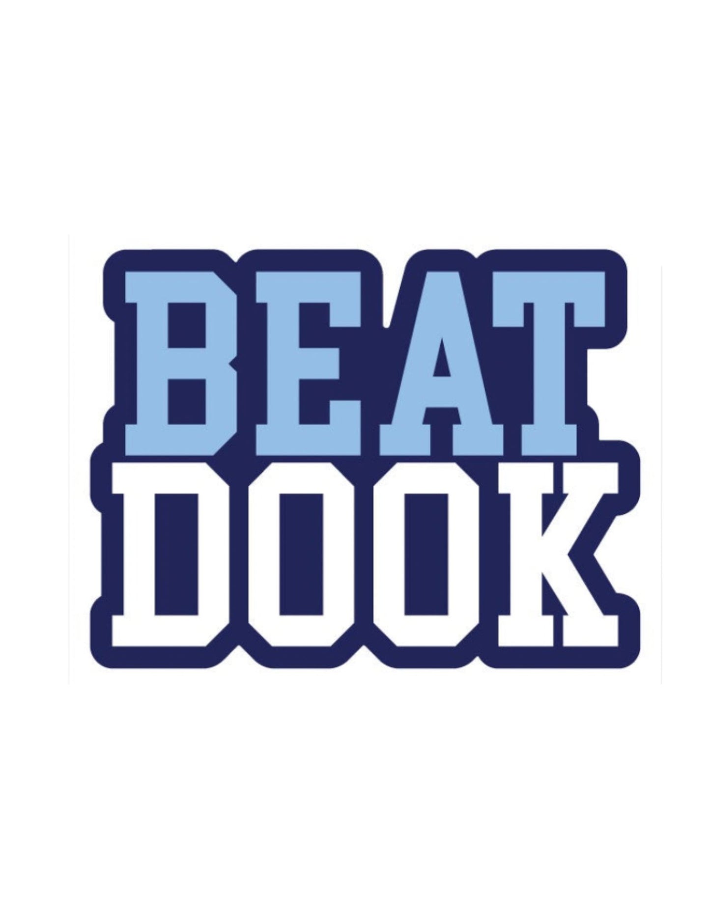 Beat Dook Rugged Sticker by SHB