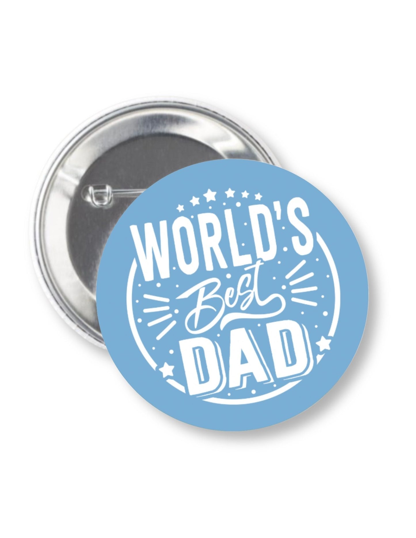 Best Dad Ever Button Pin 2.25"
