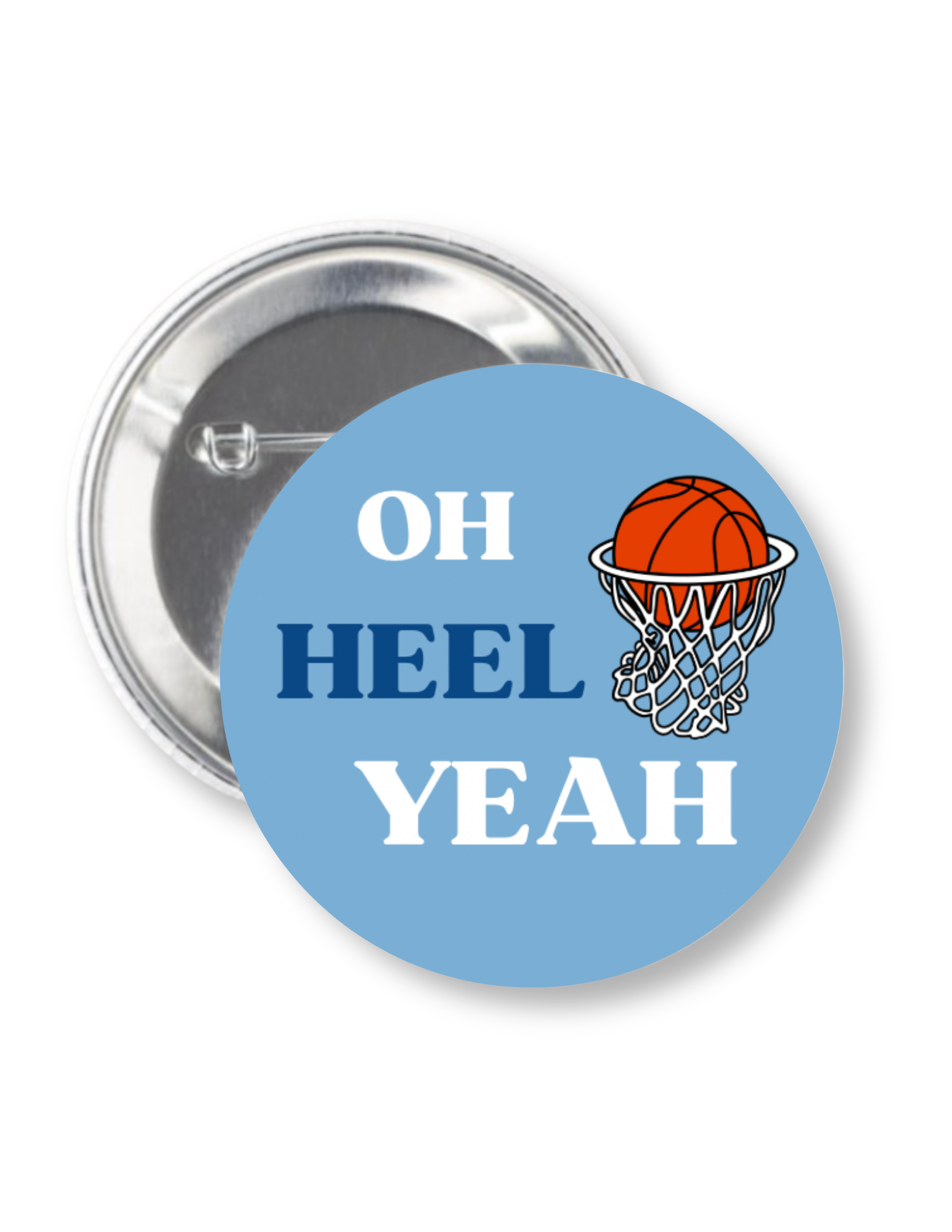 3 inch Oh Heel Yeah Button Pin by Shrunken Head Brand - Main View - Shrunken Head