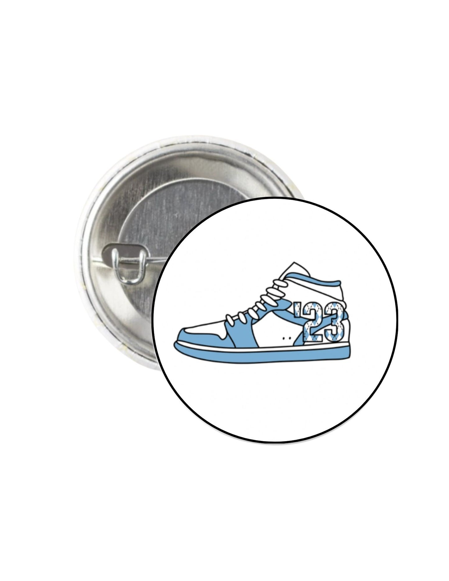 23 Sneaker Button Pin 1.25"