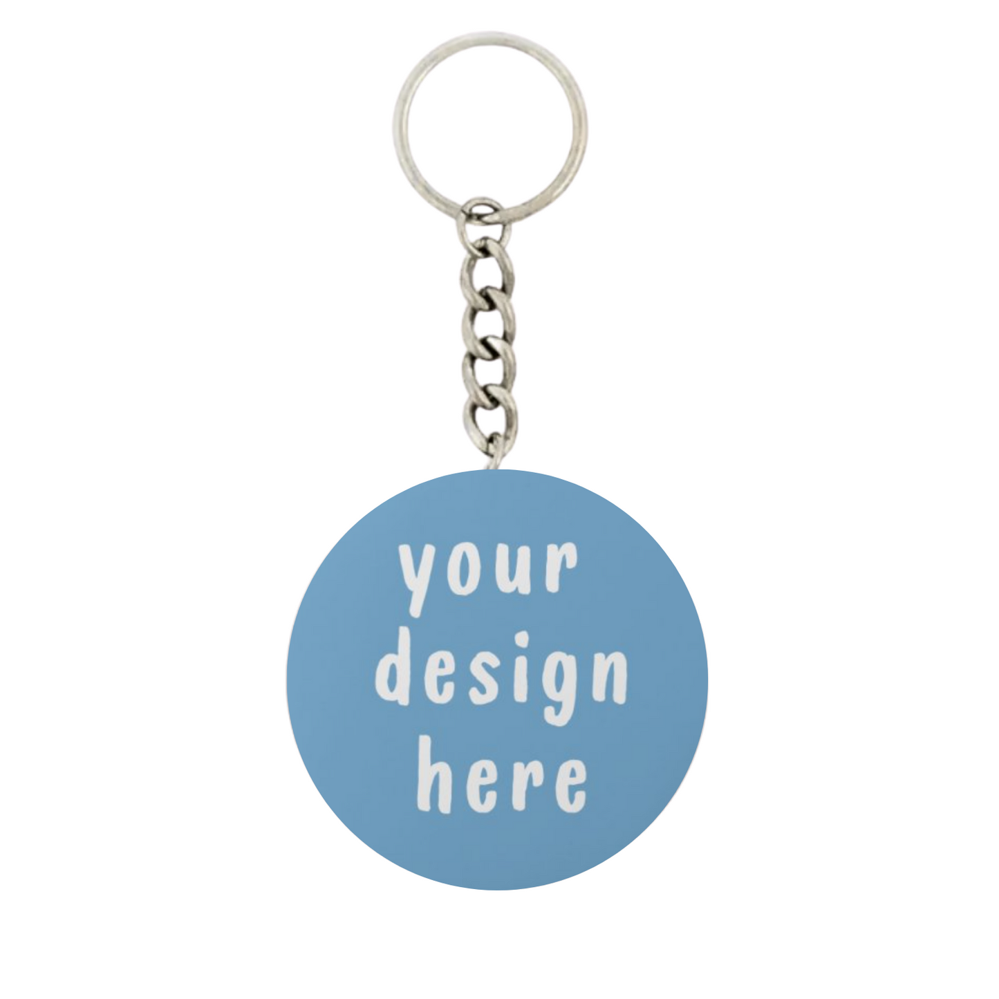 Custom Button Keychain (Upload Your Design)