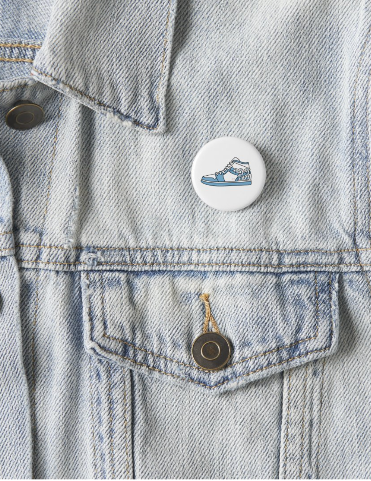 23 Sneaker Button Pin 1.25"