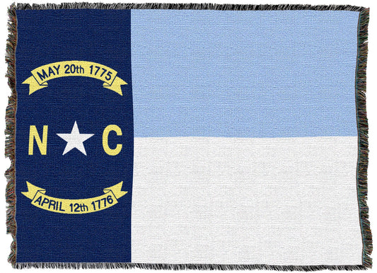 North Carolina Carolina Blue State Flag Tapestry Blanket