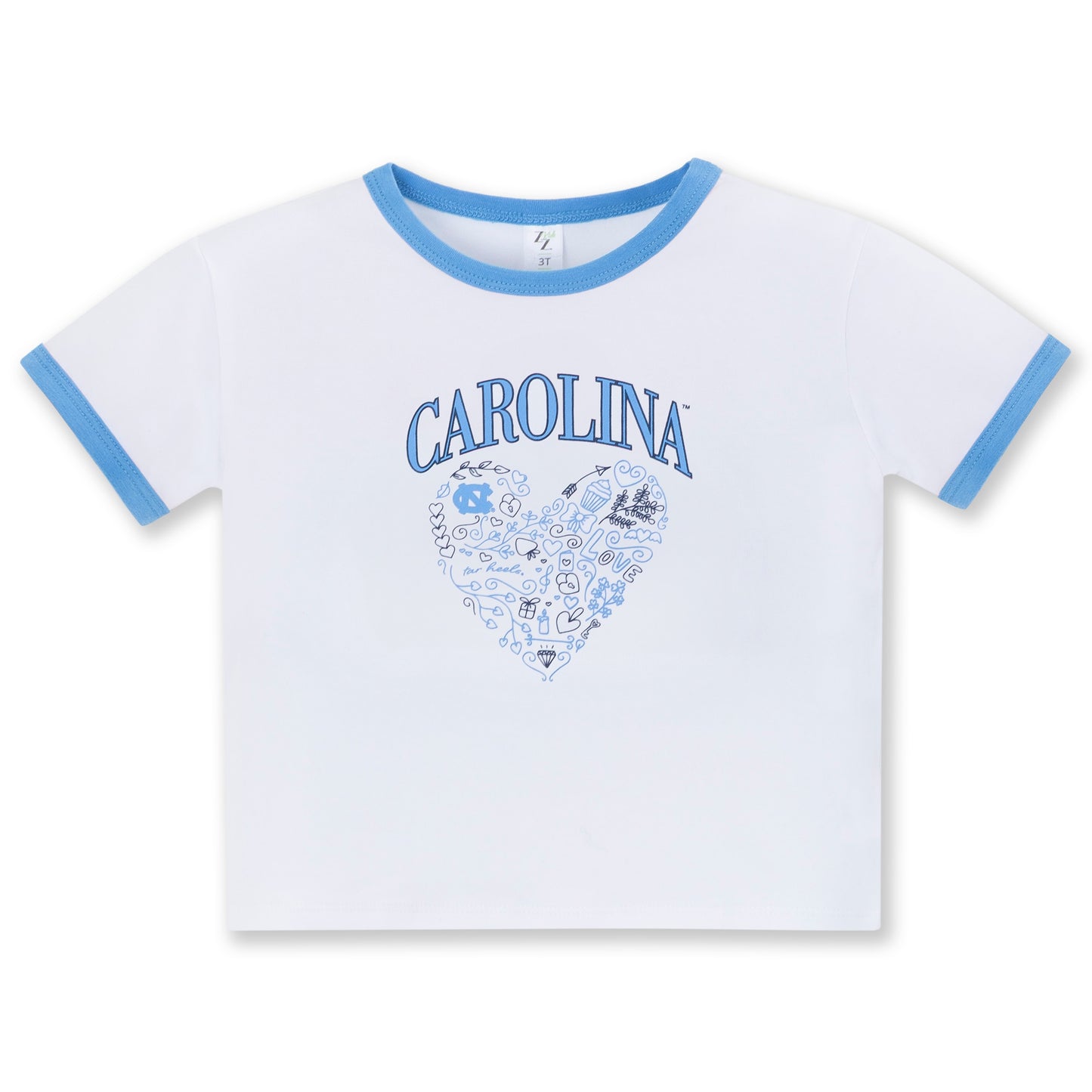 UNC Toddler Vintage Ringer Tee