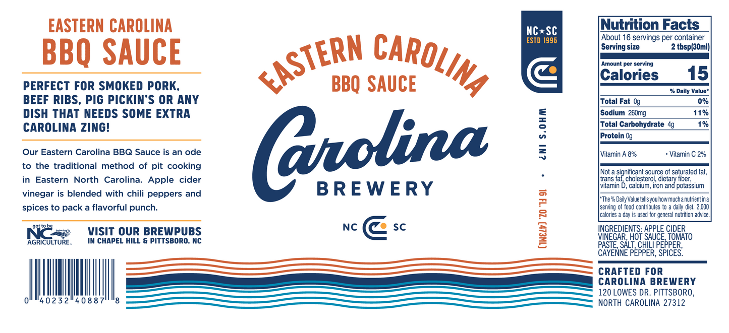 Eastern Carolina BBQ Sauce by Carolina Brewery