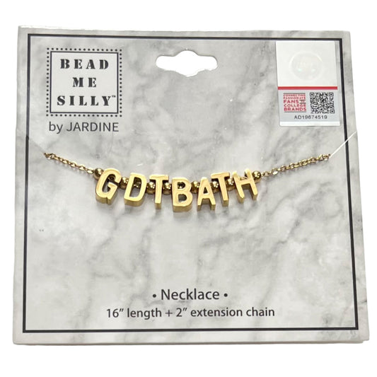 GDTBATH Gold Letter Necklace by Bead Me Silly