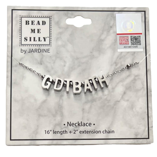 GDTBATH Silver Letter Necklace by Bead Me Silly