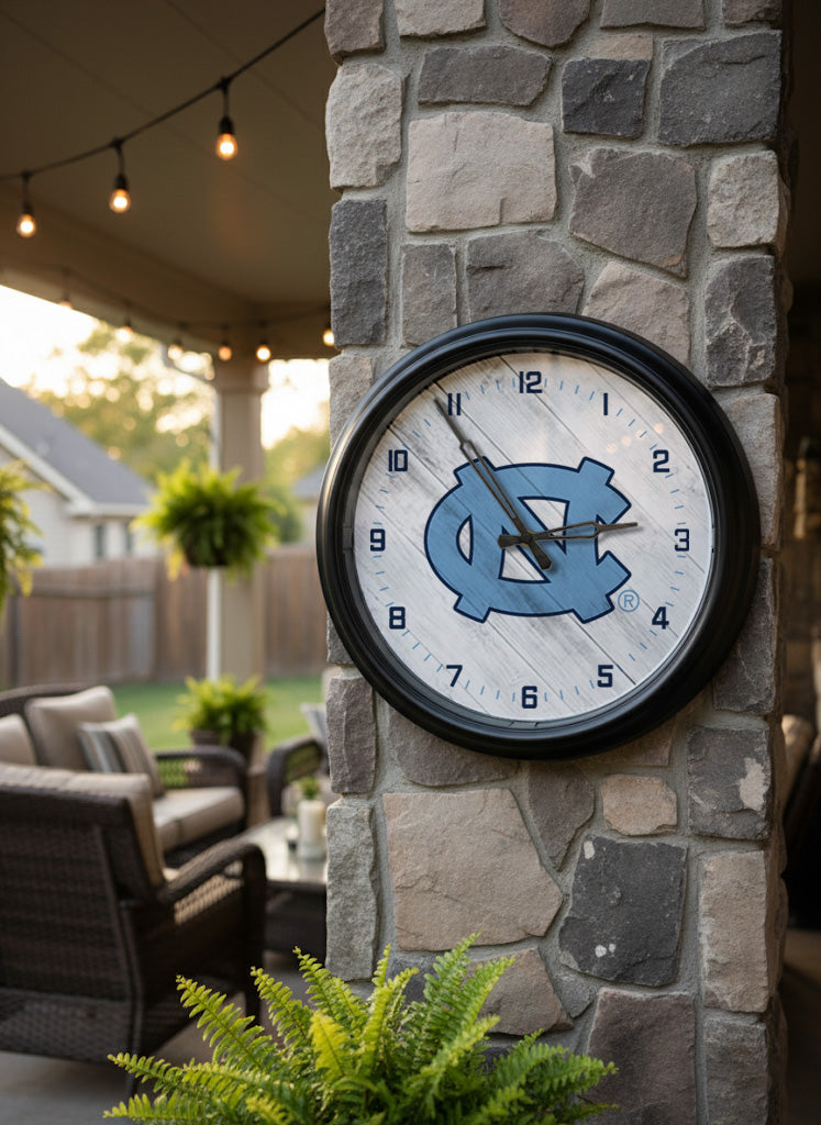 North Carolina Tar Heels Logo LED Clock | LED Outdoor Clock