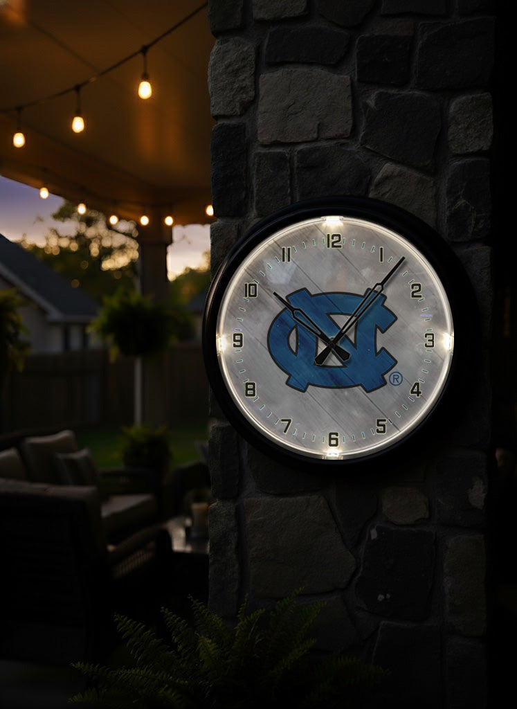 North Carolina Tar Heels Logo LED Clock | LED Outdoor Clock