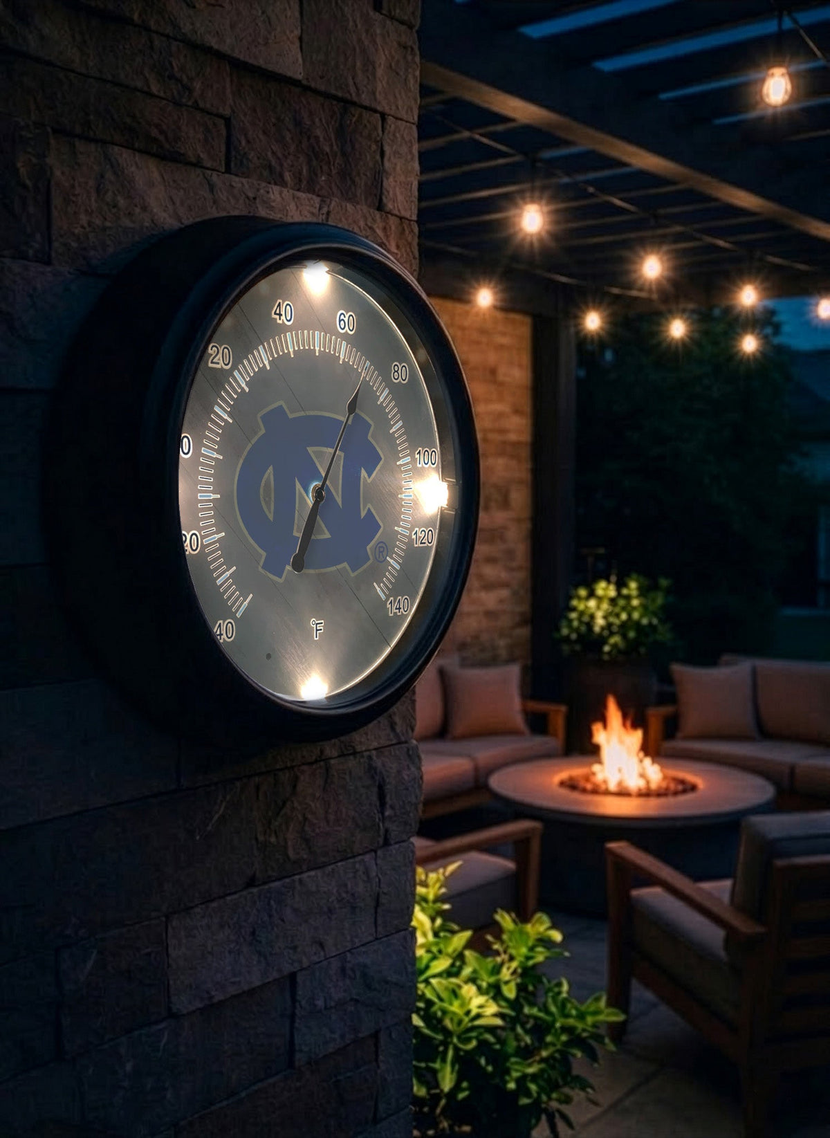 University of North Carolina LED Thermometer | LED Outdoor Thermometer
