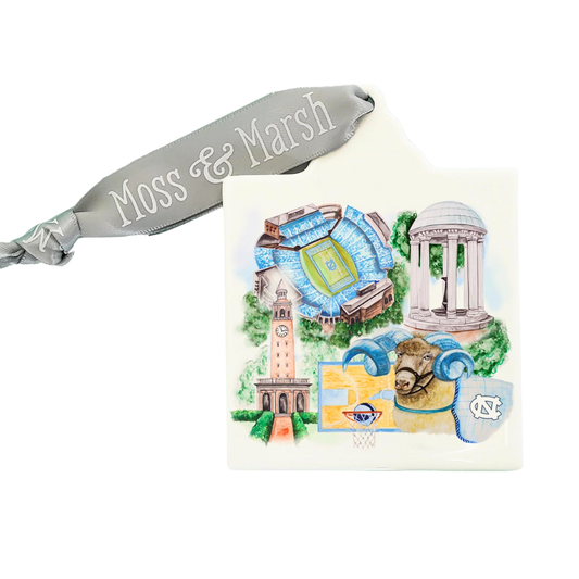 The University of North Carolina Watercolor Ornament