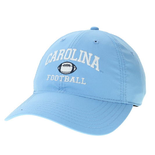 UNC Football Hat in Carolina Blue Dry Fit Adjustable