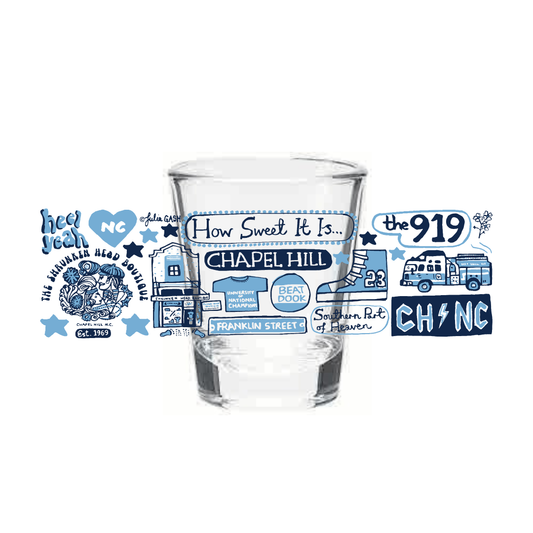 Chapel Hill North Carolina Julia Gash Shot Glass
