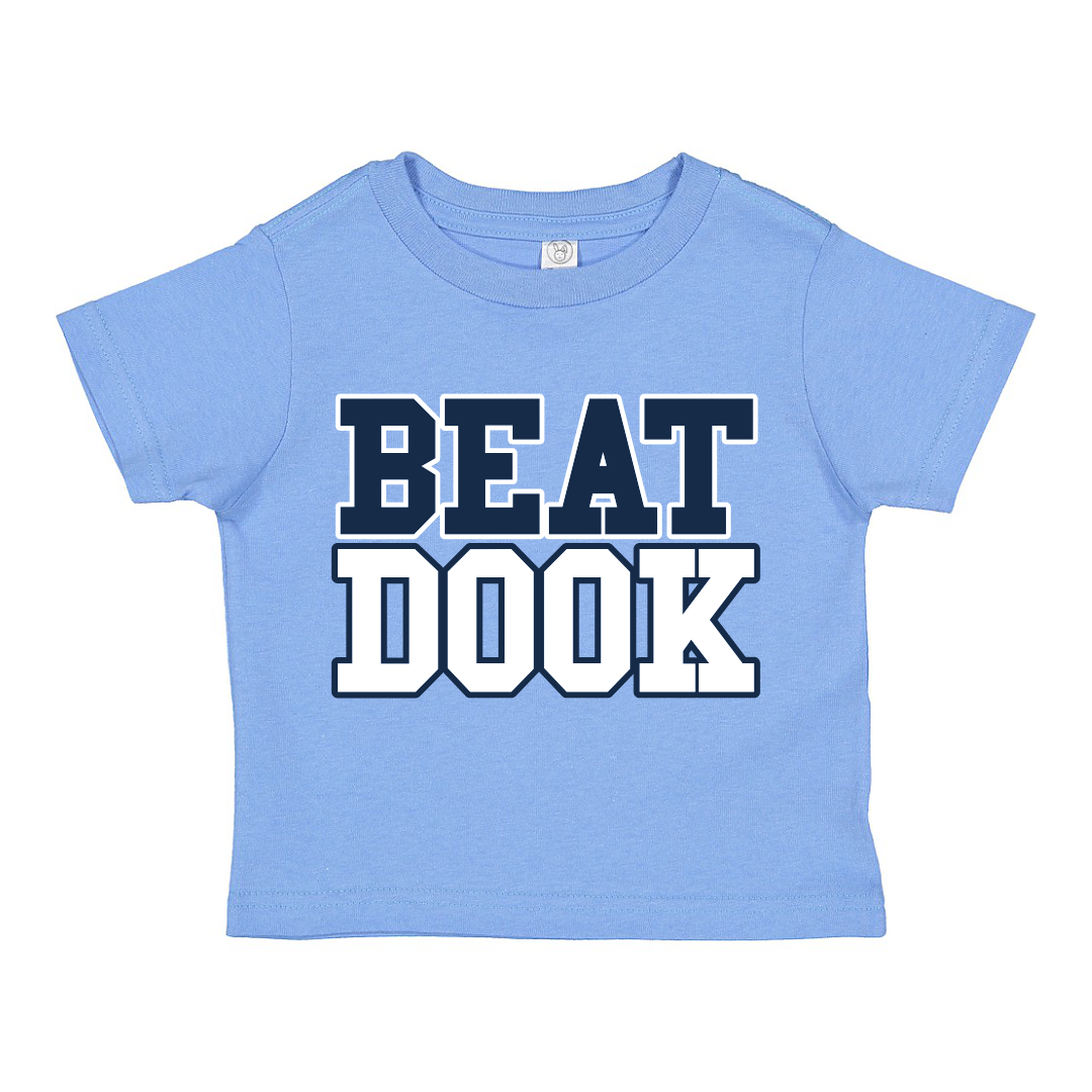 Carolina Blue Beat Dook Toddler T-Shirt by Shrunken Head