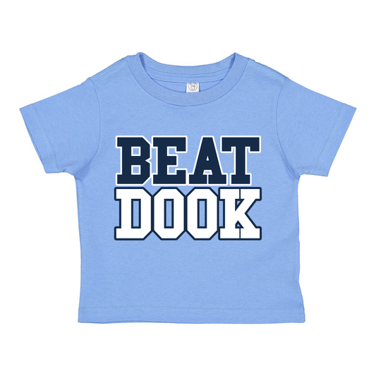 Carolina Blue Beat Dook Toddler T-Shirt by Shrunken Head