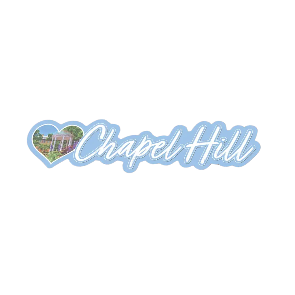 Blue Chapel Hill North Carolina Sticker - Cute Nc Decal