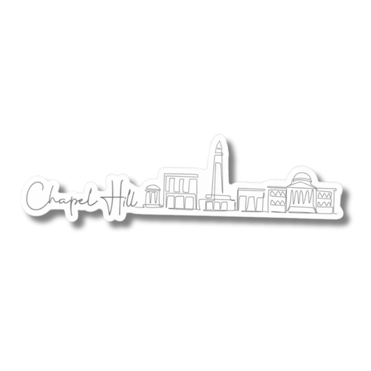 Chapel Hill North Carolina Skyline Sticker - Cute Nc Decal