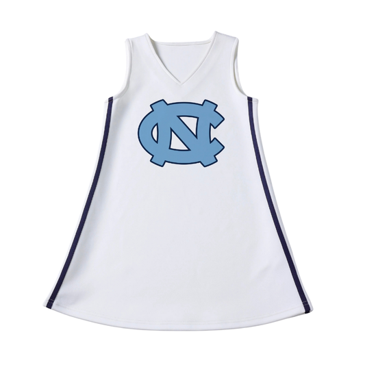 Carolina Tar Heels White Cheerleader Dress for Babies