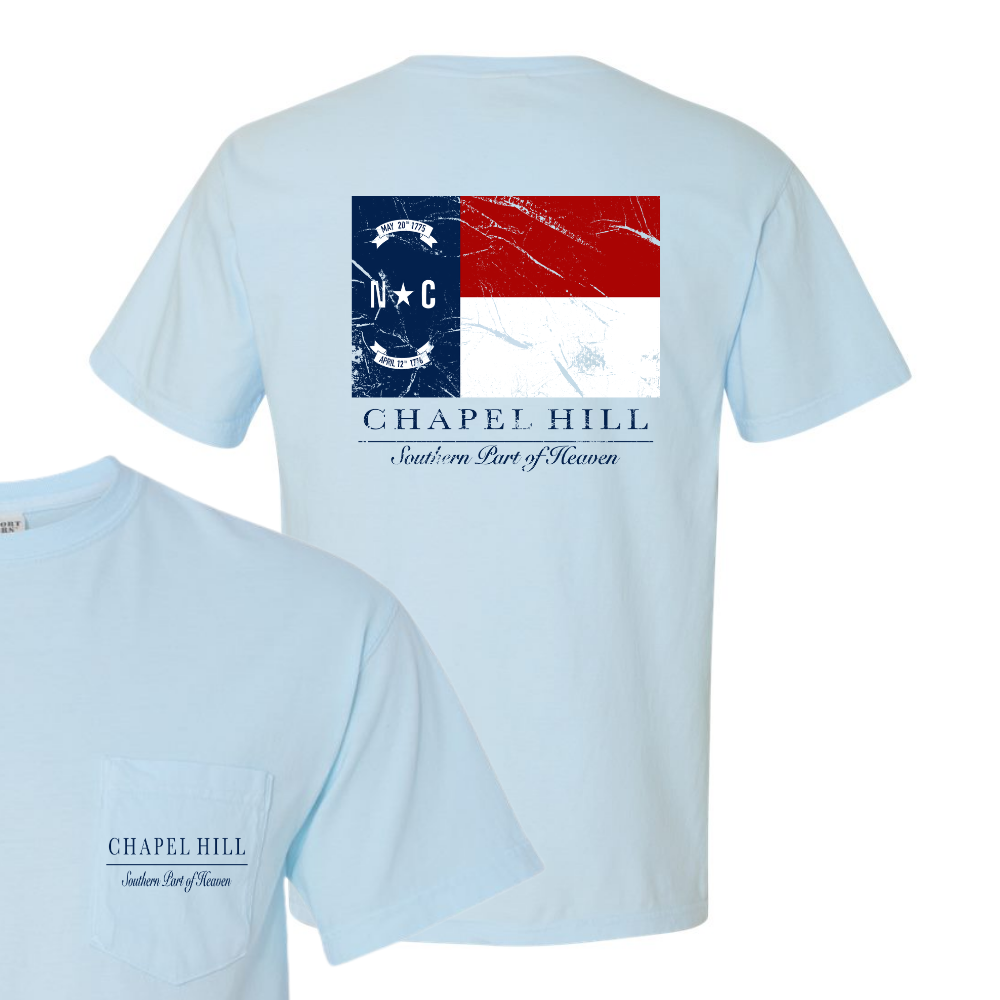 Chapel Hill Southern Part of Heaven Front Pocket Comfort Colors T-Shirt