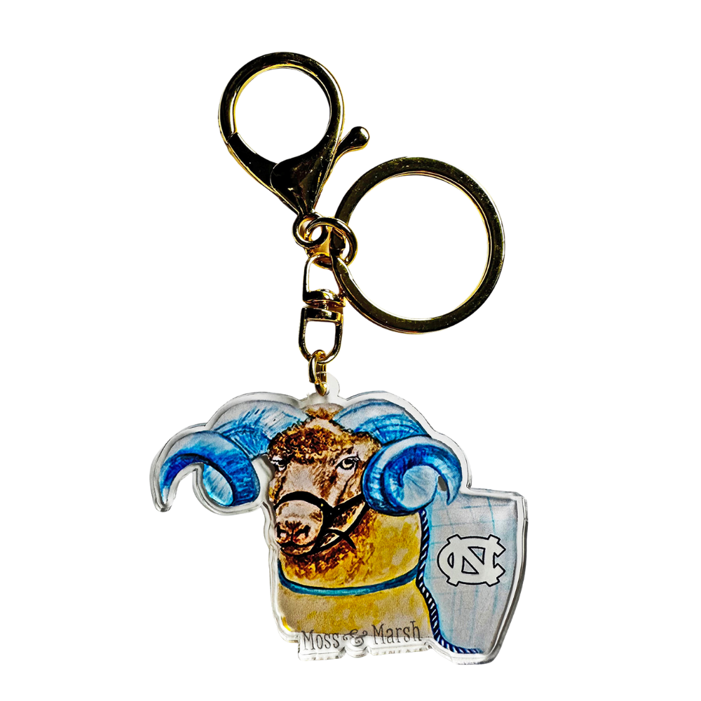 University of North Carolina Rameses Acrylic Keychain