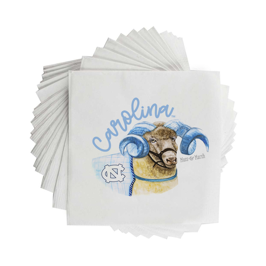 UNC Cocktail Napkins by Moss and Marsh