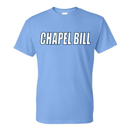 Carolina Blue Chapel Bill Adult T-Shirt by Shrunken Head