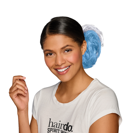 Carolina Blue and White Hair Wrap Game Day HairUWear 2 Pack