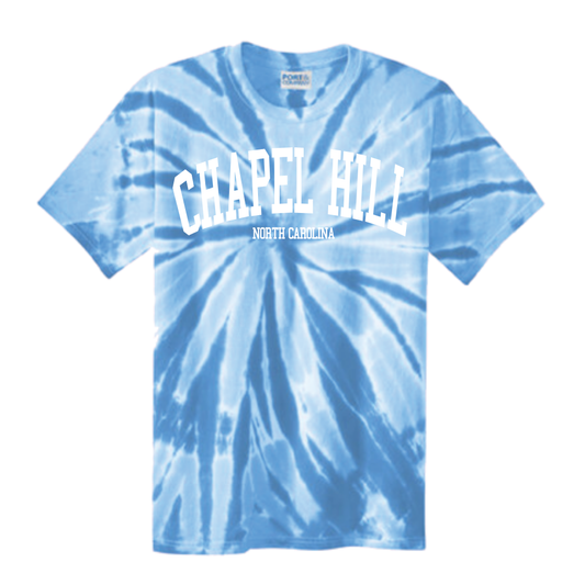 Carolina Blue Tie Dye Chapel Hill North Carolina Adult T-Shirt