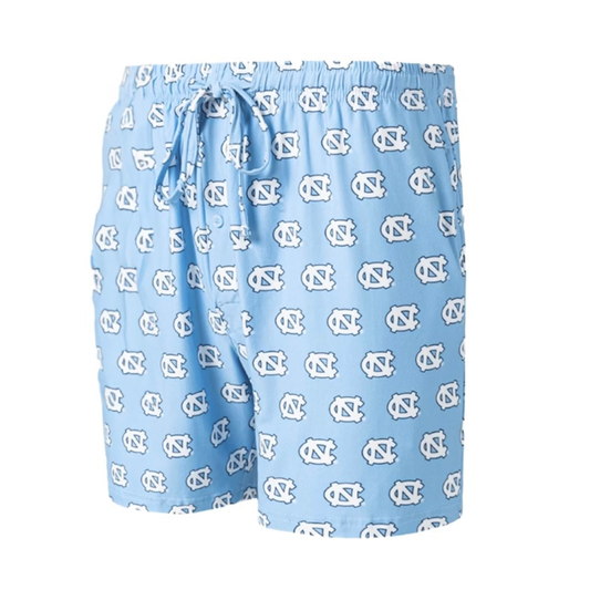 North Carolina Tar Heels Men's Tiled Soft Style Shorts by College Concepts