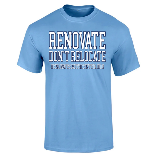 RENOVATE DON'T RELOCATE THE DEAN DOME T-SHIRT PREORDER
