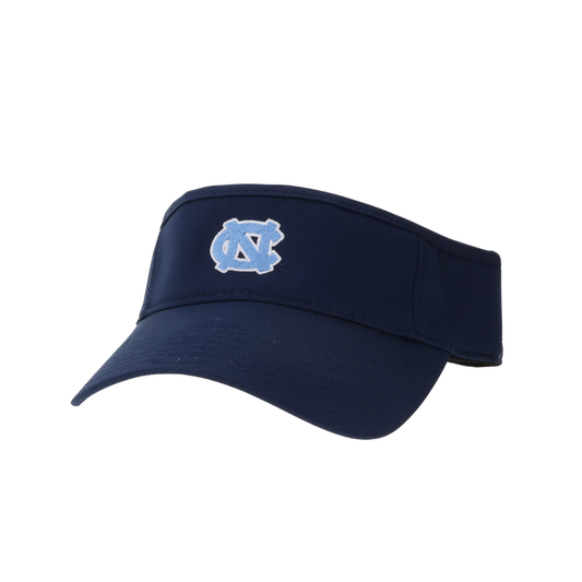UNC Visor Navy Athletic Cool Fit Visor with Mini UNC Logo