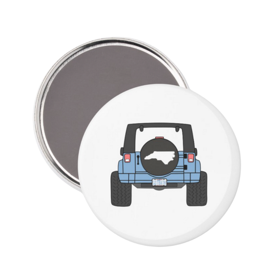 NC Jeep Button Magnet 2.25"