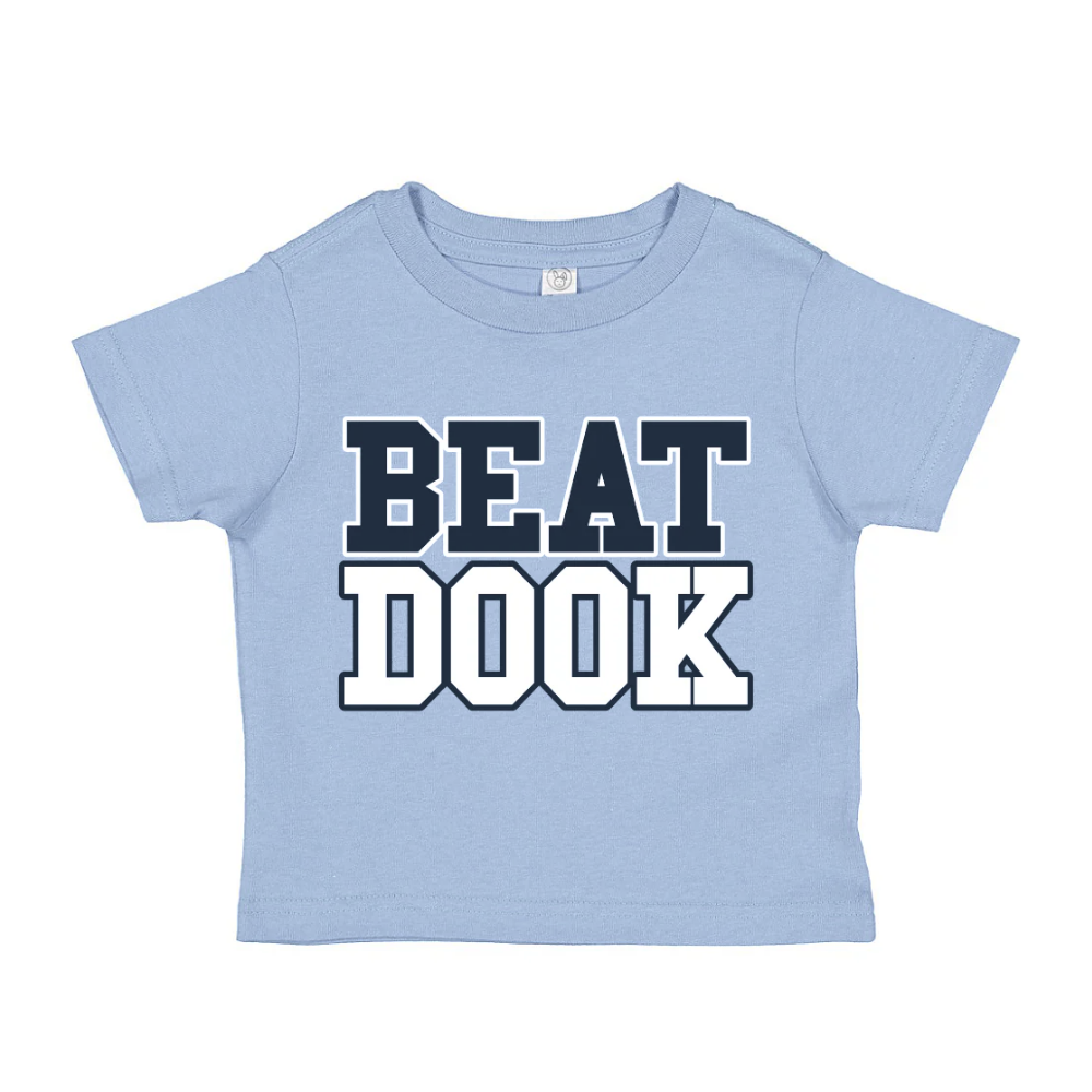 Carolina Blue Beat Dook Toddler T-Shirt by Shrunken Head