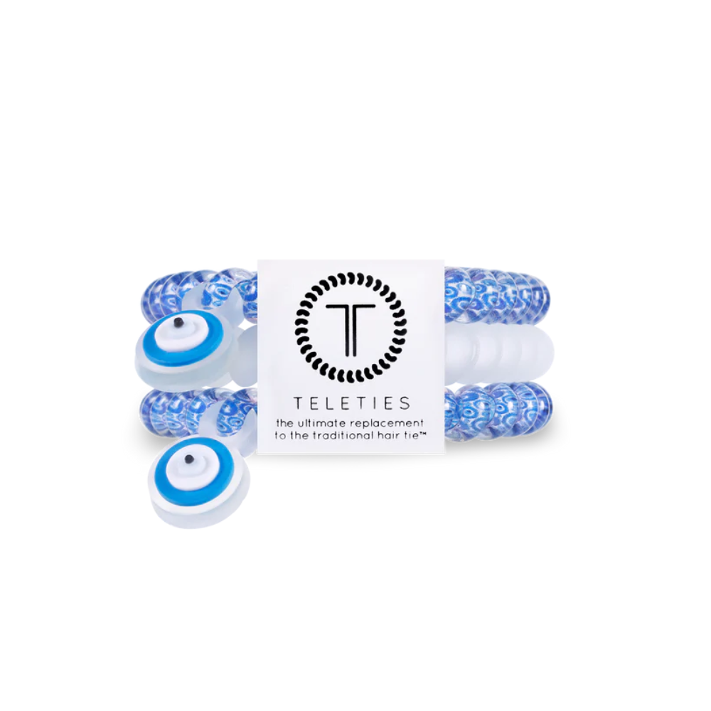 Blue and White Evil Eye Teleties in Small