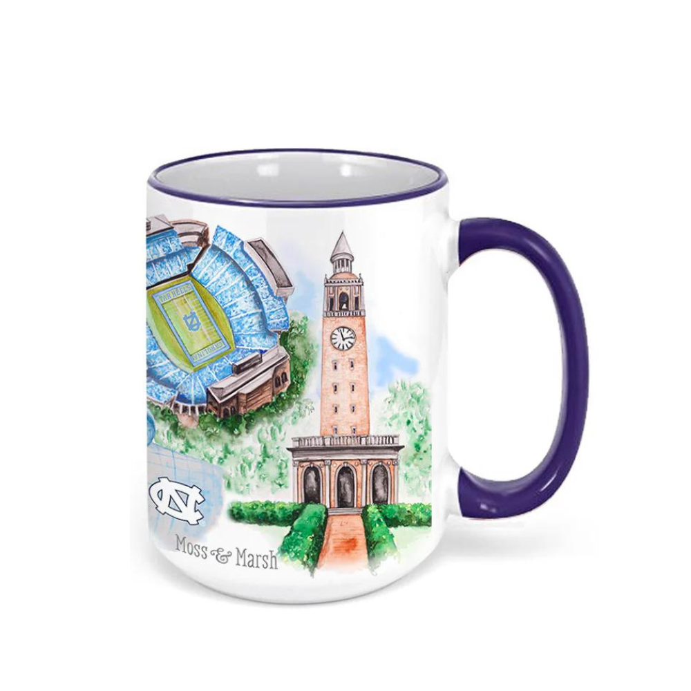 The University of North Carolina Watercolor Ceramic Mug