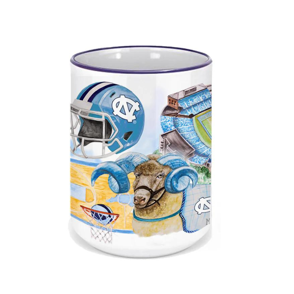 The University of North Carolina Watercolor Ceramic Mug