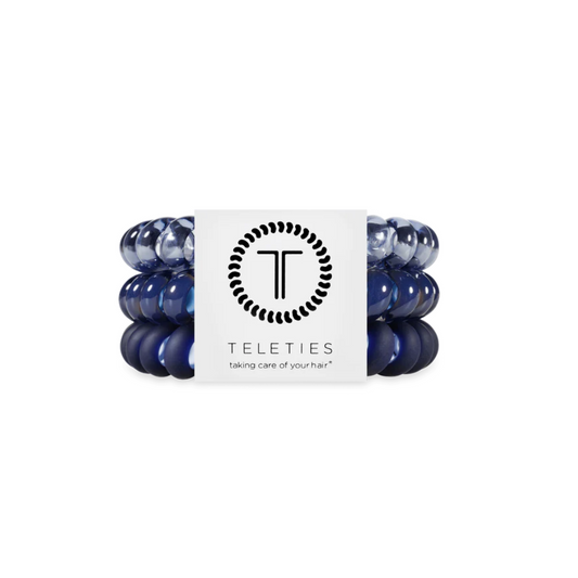 Large TELETIES Hair Ties - Nightfall Navy