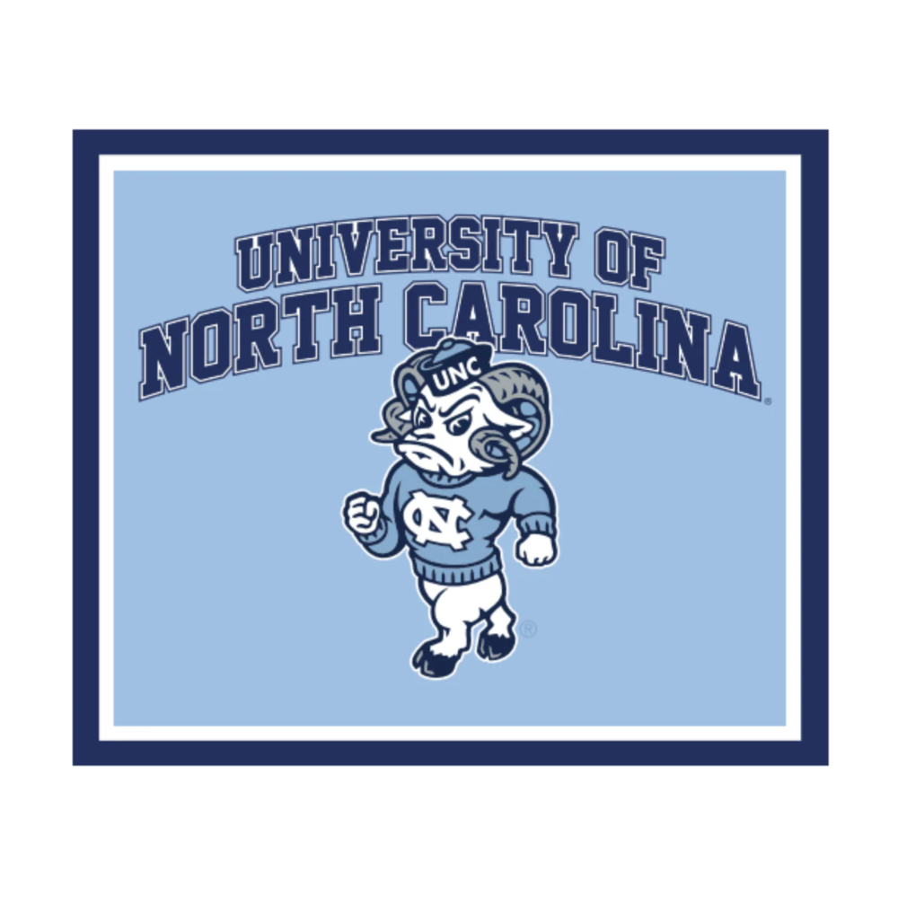 University of North Carolina Rameses Knit Blanket