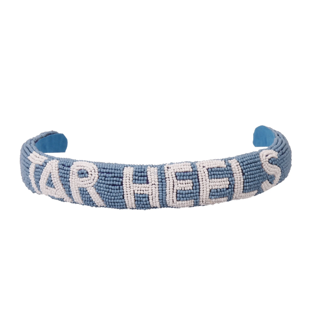 Carolina Blue Go Heels Beaded Headband by Desden - Main View - Desden
