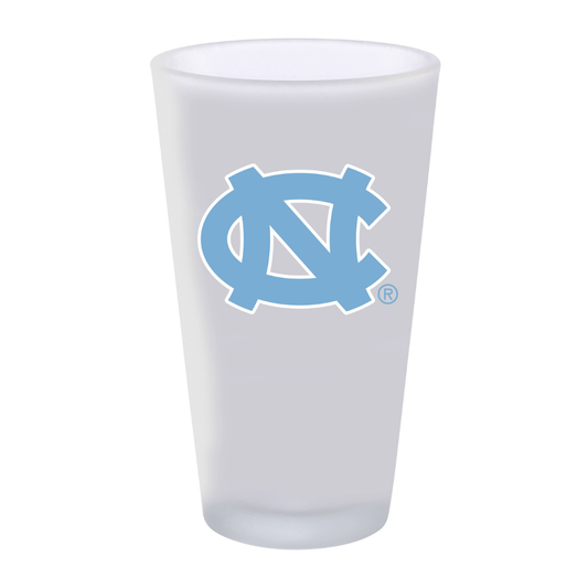 16oz UNC Frosted Pint Glass - Main View - The Memory Company