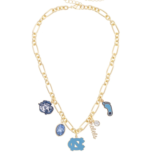 North Carolina Tarheels Gameday Charm Necklace - Main View - Canvas Style