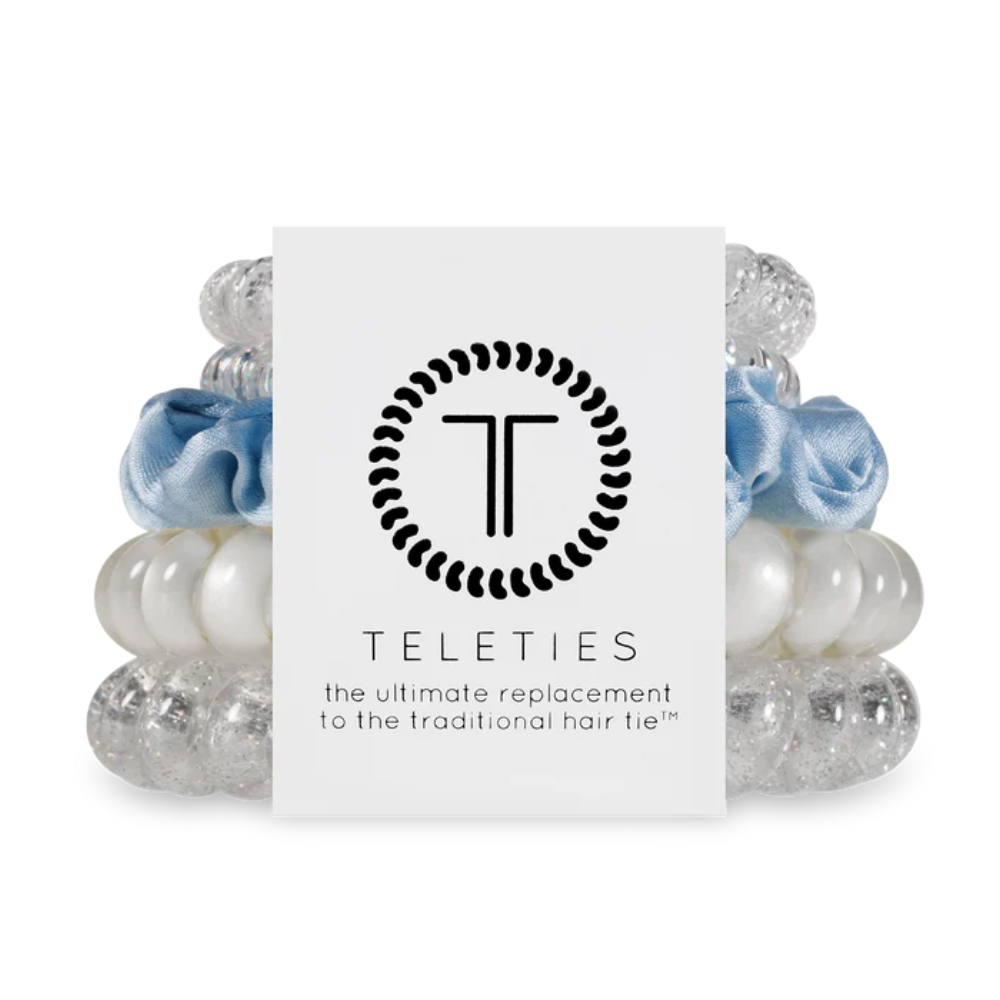 Teleties Blue Hair Ties Tying the Knot Mix Pack