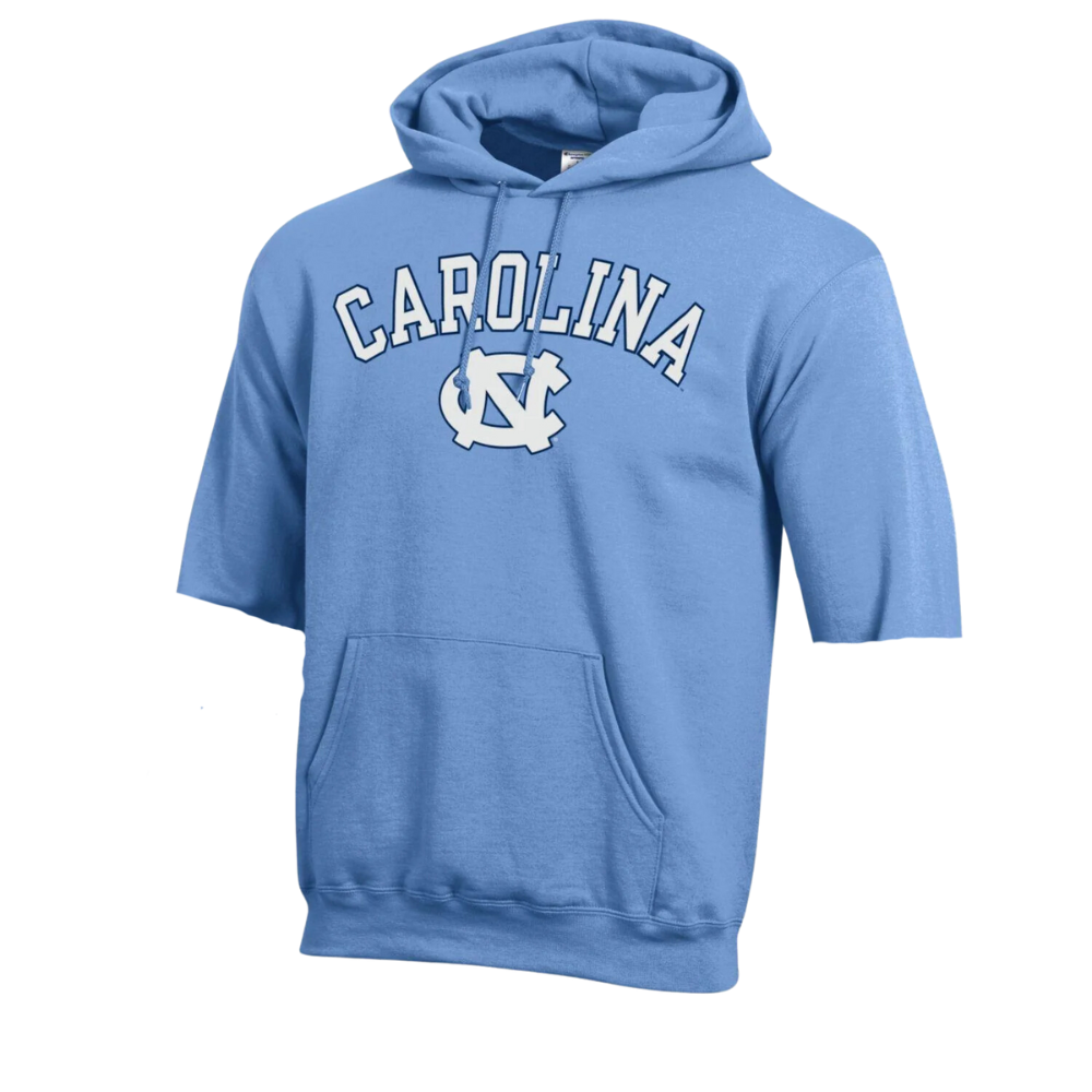 UNC Cut Sleeves Hoodie in Basic Blue from Shrunken Head