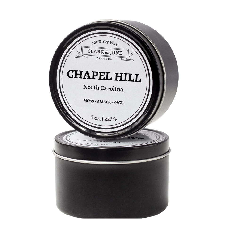 Chapel Hill Soy Candle Scented: Moss - Amber - Sage 8oz