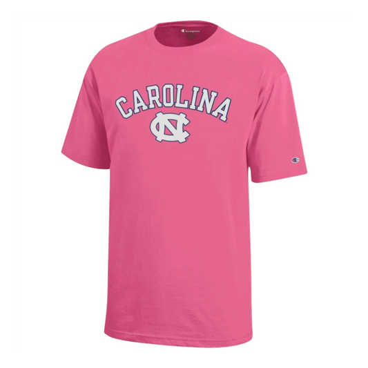 Carolina Tar Heels Basic Hot Pink Kid's T-Shirt by Champion