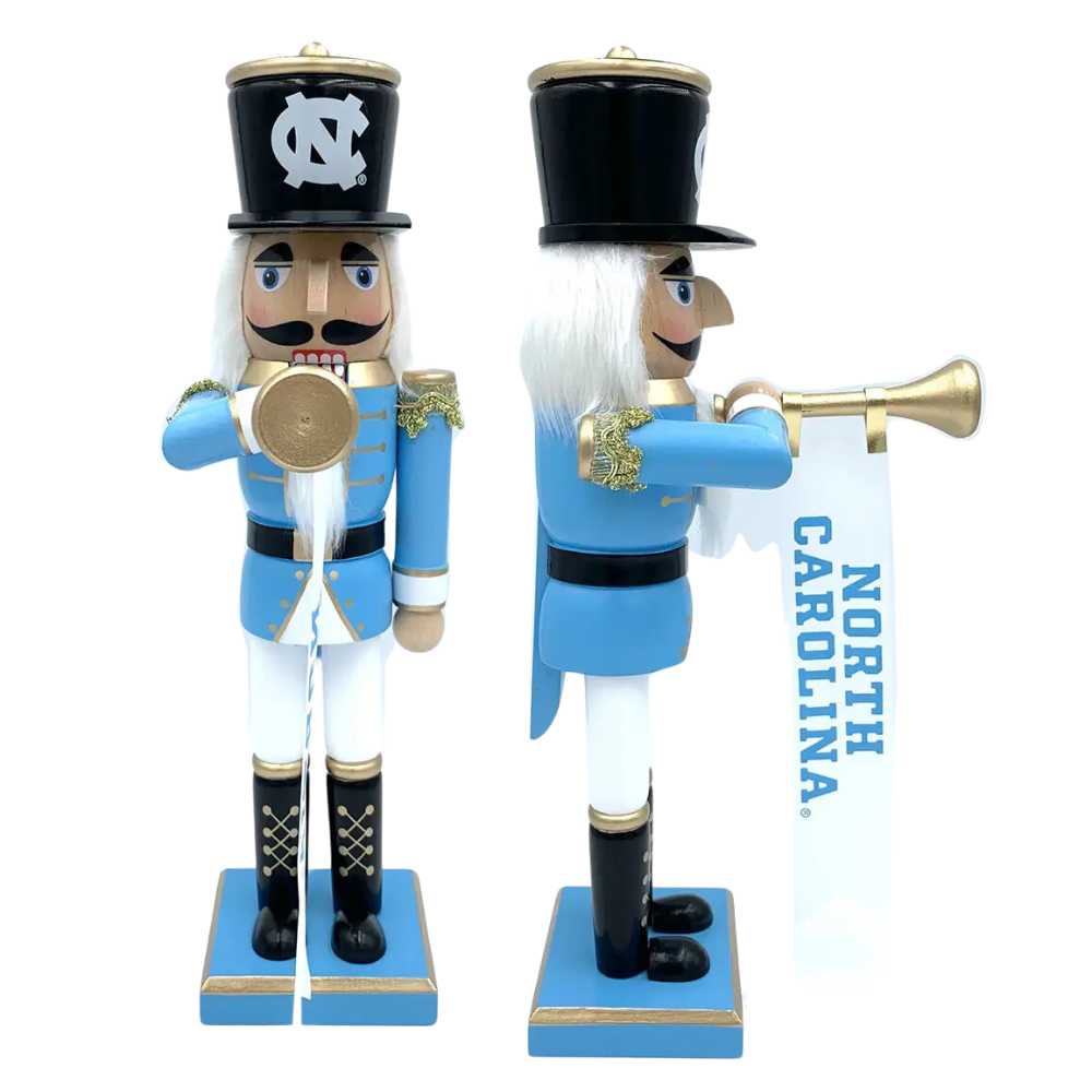 Carolina Tar Heels Wooden Nutcracker 14" Tall