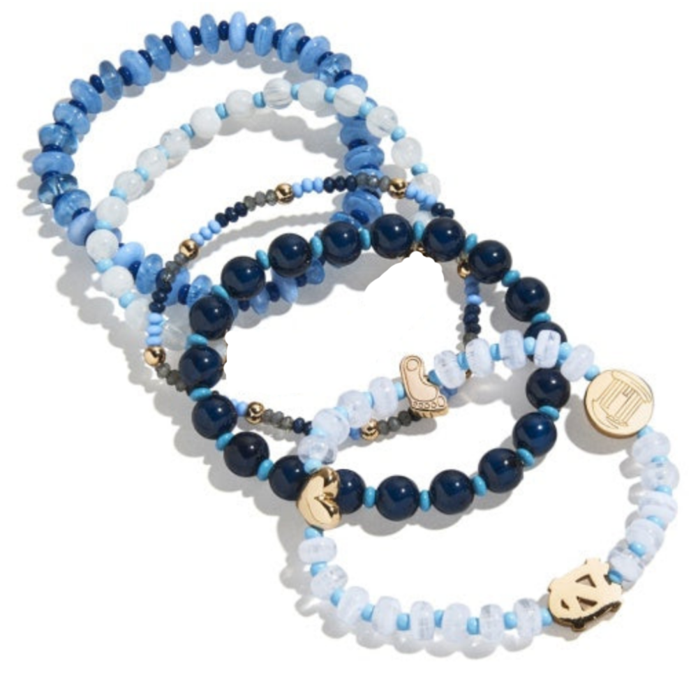 University of North Carolina Beaded Stretch Bracelet Set - Main View - Baublebar