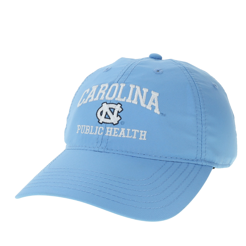 UNC Public Health Hat in Carolina Blue Dry Fit Adjustable