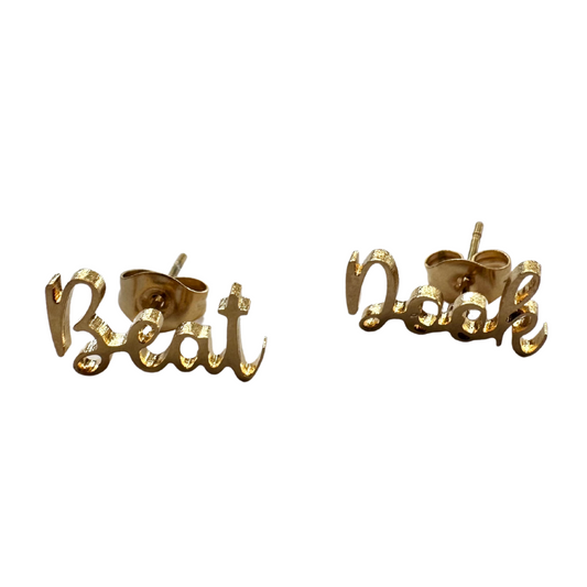 Beat Dook Earrings Gold Studs
